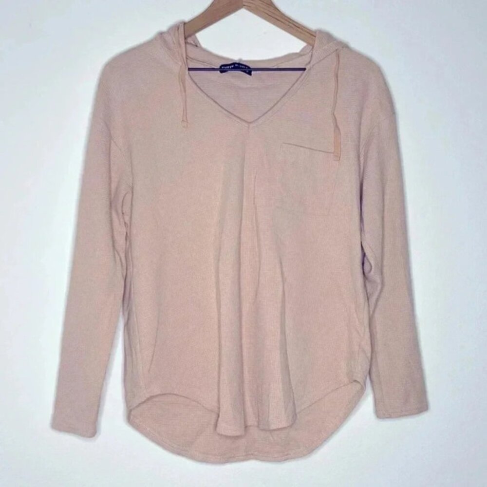 Shein Waffle Knit Taupe Hoodie